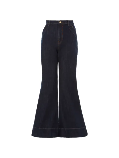 Temperley London raquel wide leg trousers Blue 21URAQ53585
