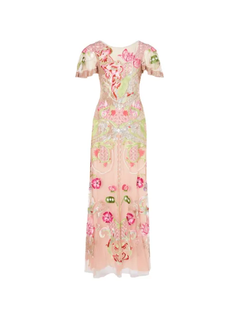 Temperley London Ostuni floral-embroidered sequin gown Neutrals 00COHEV54114