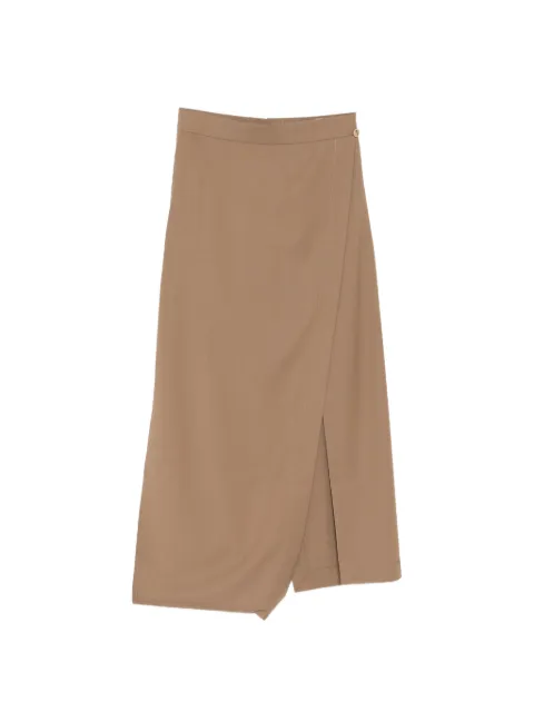 LITKOVSKA asymmetric-hem skirt Brown S05SS26