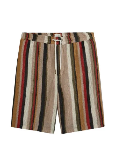 Scotch & Soda striped drawstring shorts Neutrals SU183808