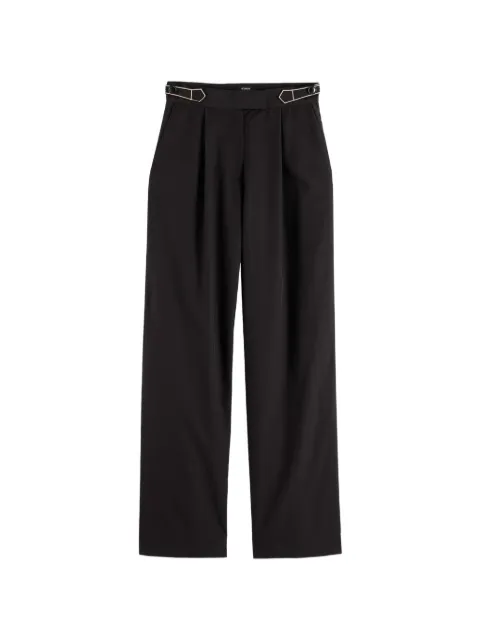 Scotch & Soda Quinn buckled pleated trousers Black ULH01149F30
