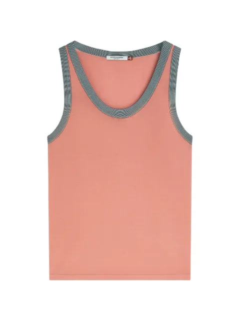 Scotch & Soda ribbed-trim tank top Pink U9A01270T