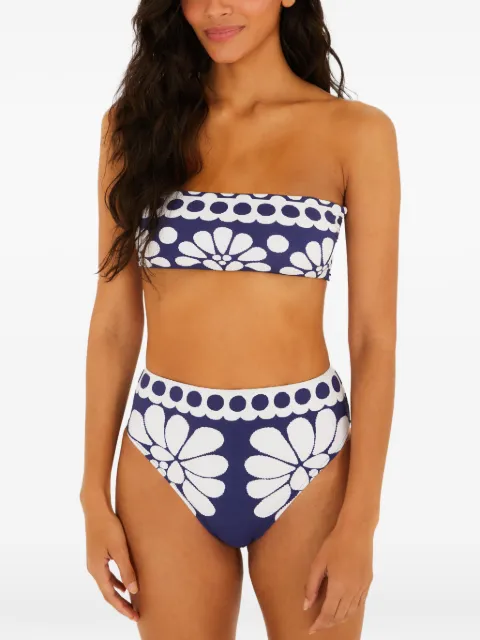 FARM Rio blue Palermo high-waist bikini bottoms Blue 344792
