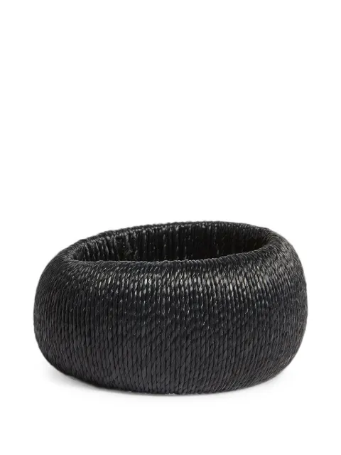 Liviana Conti Annette woven slip-on bangle Black A6SJ60