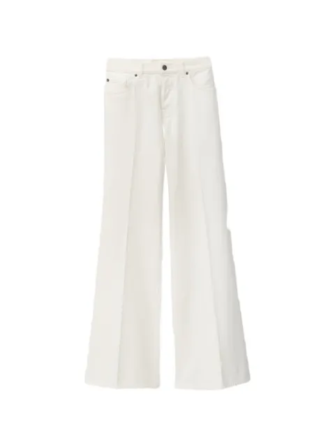 Ba&Sh Badou pressed-crease wide-leg jeans White 1E26BADO