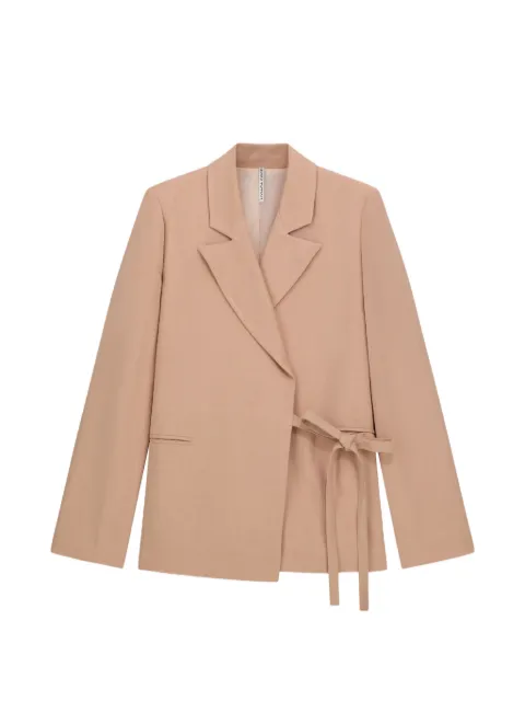 Liviana Conti Brain tie-waist jacket Neutrals F6SL87