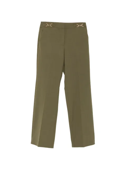 Ulla Johnson horsebit-detail tailored trousers Green FA250405