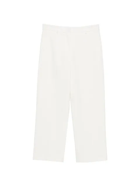 Liviana Conti pressed-crease elasticated trousers White F5WI49