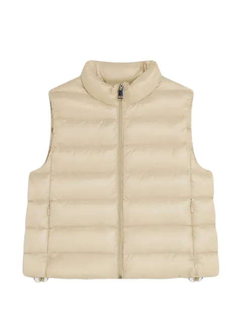 Liviana Conti quilted sleeveless gilet Neutrals CNTW01I25