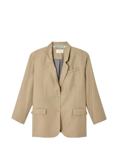 American Vintage Lanow single-breasted blazer Neutrals LAN15AH25
