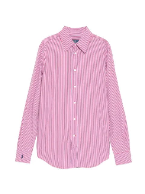 Polo Ralph Lauren logo-embroidered striped shirt Red 211941509501