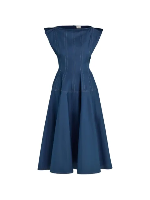 Tod's seam-detail midi dress Blue X7WE3527030WXP