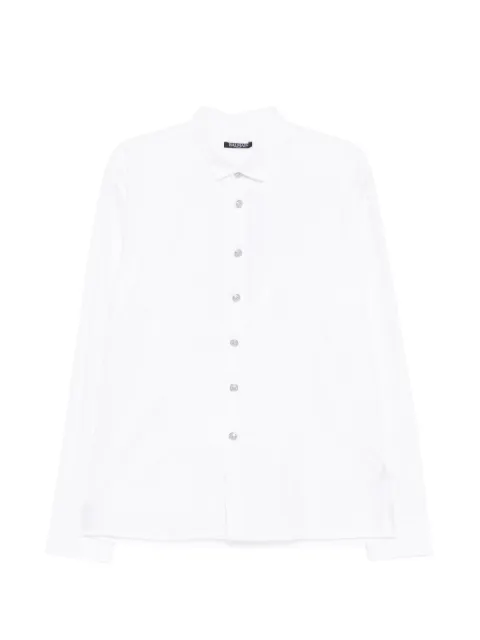 Balmain striped logo button shirt White BMN3232RSH4DS