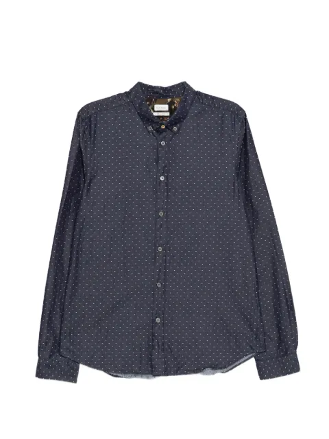 Paul Smith dotted cotton shirt Blue PS33DSR4DA