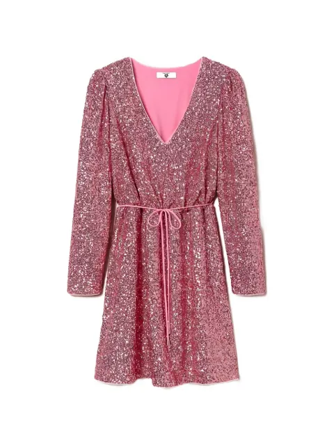 TWINSET V-neck mini dress Pink 241LB21EE