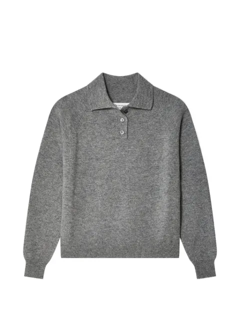 Maison Margiela fine-knit polo shirt Grey S51GL0053M13090