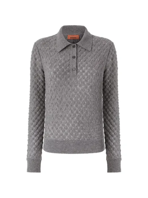 Missoni cashmere polo shirt Grey DC26SN06BR0151