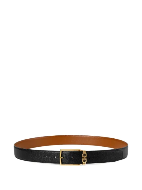 Ferragamo reversible and adjustable Gancini belt Black 790180