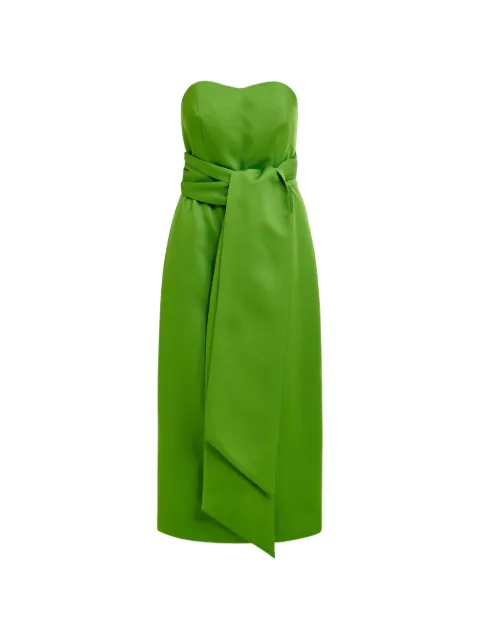 Essentiel Antwerp Juror sleeveless tie-detail midi dress Green JUROR