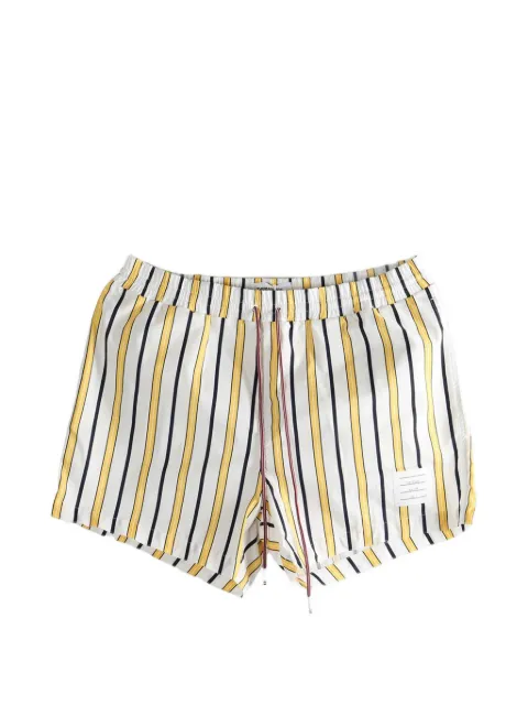 Thom Browne repp stripe swim short White MTT032AF1167