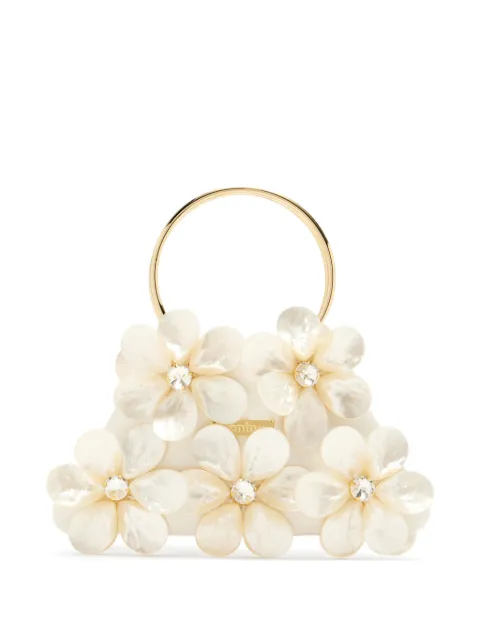 Vanina floral-appliqué tote bag Neutrals HANDBAGFLEURSBLANCHE