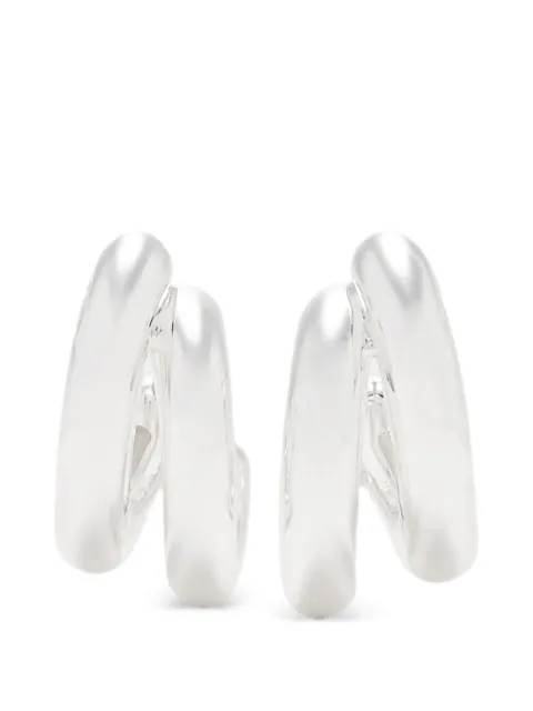Jenny Bird Florence twisted hoop earrings Silver JB3303HPS