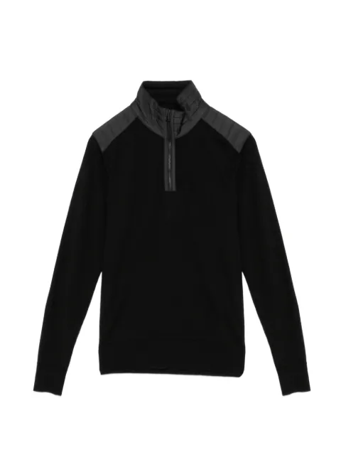 Belstaff logo-patched half-zip jumper Black 105599