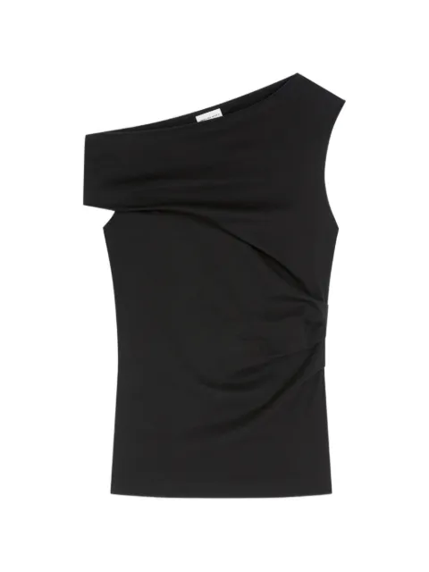 DRIES VAN NOTEN off-shoulder jersey top Black 2610111083603