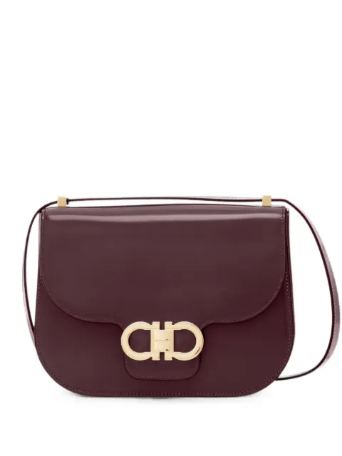 Ferragamo Gancini flap crossbody bag Purple 789542