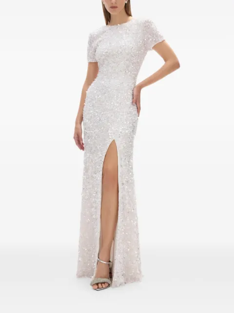 Rachel Gilbert Nixie crew-neck maxi dress White 21RRG60816DL