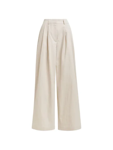 Essentiel Antwerp Jazmine belt-loop pleated trousers Neutrals JAZMINE