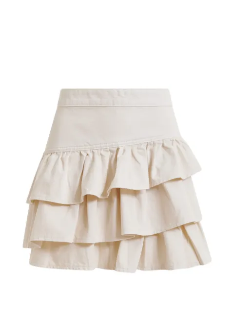 Essentiel Antwerp ruffled mini skirt Neutrals JILA