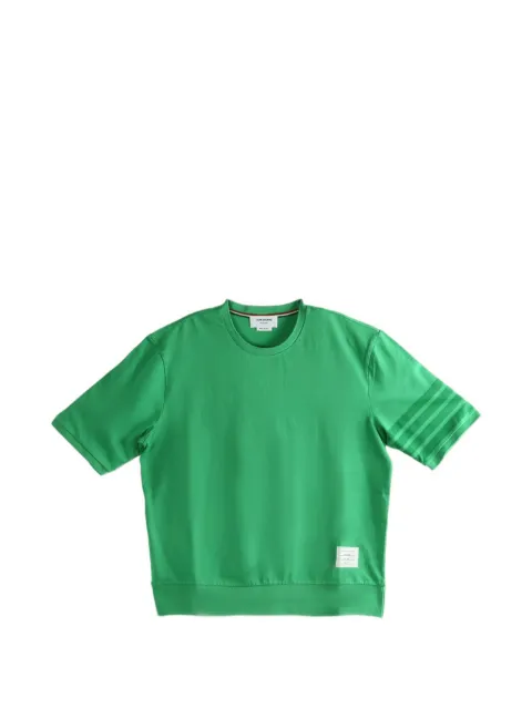 Thom Browne cotton jersey 4-Bar tee Green MJS303AJ0253