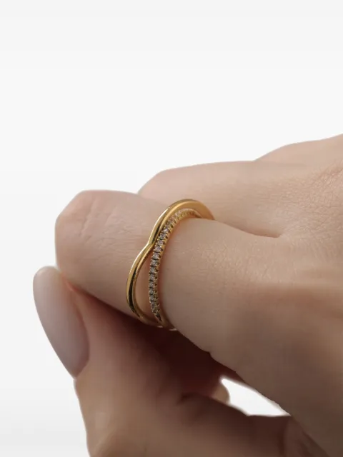 Eshvi heartburst ring Gold 23938FRSYSH2