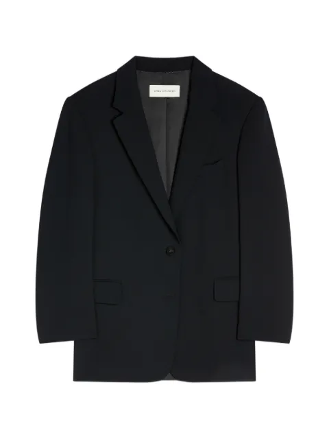 DRIES VAN NOTEN oversized crêpe blazer Black 2610104023210