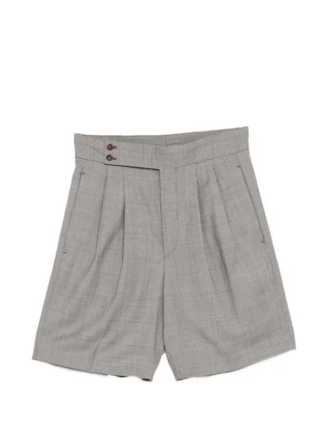Hed Mayner plaid tailored shorts Grey HMMC30065AHC012BROWNCHECK