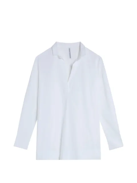 Liviana Conti v-neck long-sleeve blouse White F5WK13