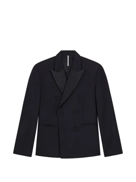 Liviana Conti double-breasted peak-lapel blazer Black L5WN90