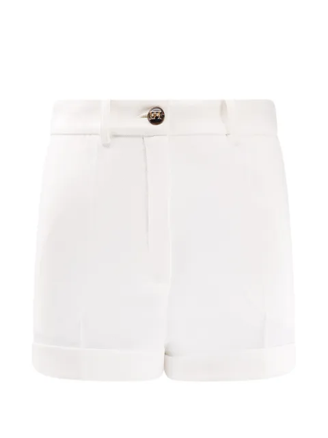 Elisabetta Franchi belt logo button shorts Neutrals SH00961E2