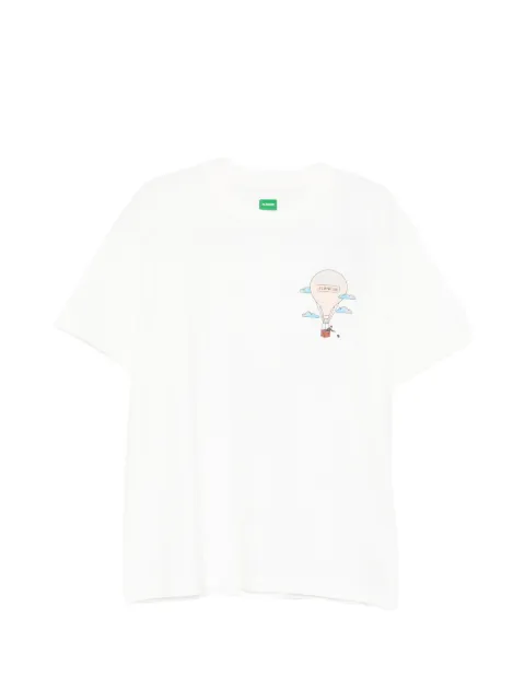 FLÂNEUR Aéronautique graphic-print T-shirt White FTSH180