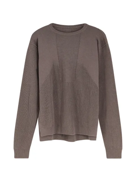 Rick Owens ribbed knit sweater Brown RU01F2615KWVH