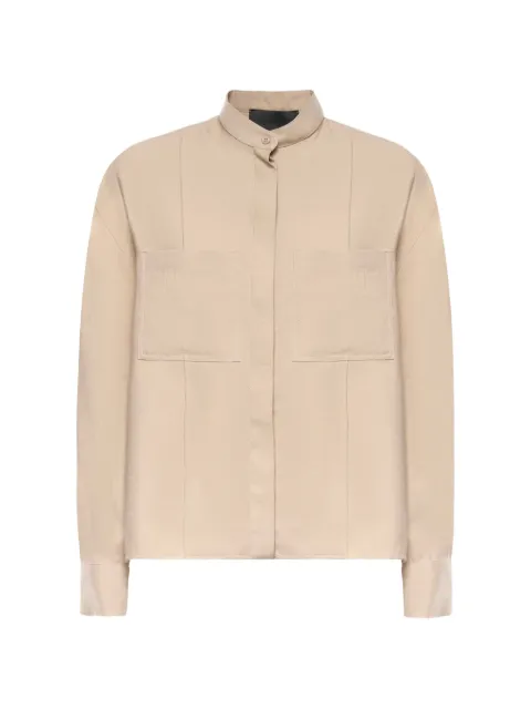 DONDUP chest-pocket shirt Neutrals DC493IF0049DXXX
