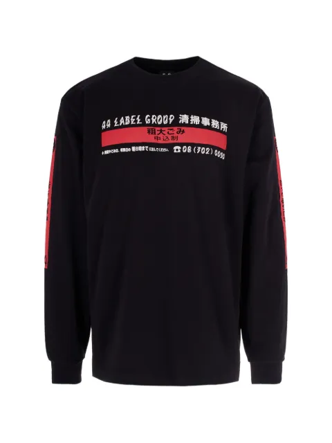 44 LABEL GROUP graphic crewneck knitwear Black B0030575FA706P753