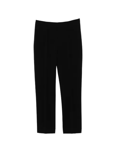 Róhe cigarette-leg topstitched slim-fit trousers Black 41830075