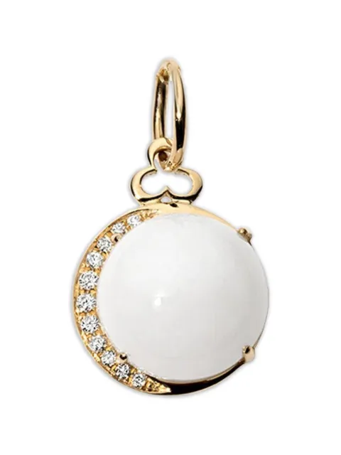 DEVON WOODHILL Moon agate and diamond pendant Gold CMCWADIA