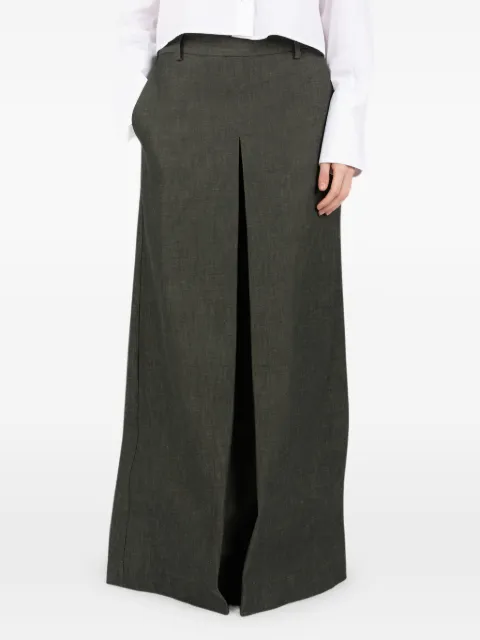 Société Anonyme Victoria front-slit maxi skirt Green VICTORIASA18W98CN100