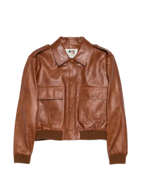 Ports 1961 patch pocket leather jacket Brown PW126JLJ01XZC027