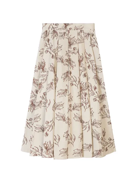 Ports 1961 floral midi skirt Neutrals PW126XXL07XFB025