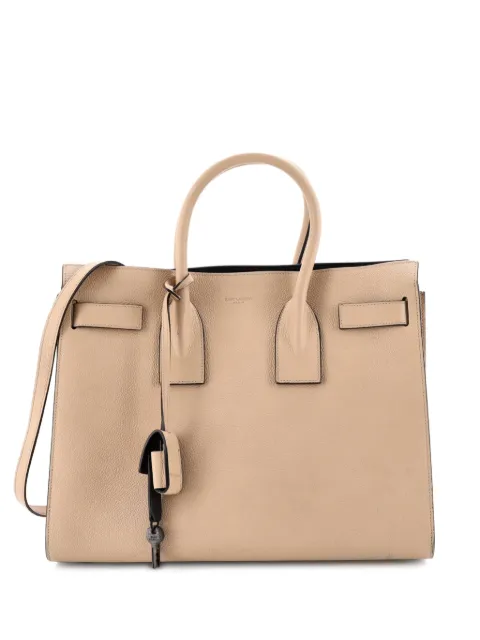 Saint Laurent Pre-Owned Sac de Jour NM Bag Leather Small tote bag Neutrals EW0V3DWCEZAKDO3N