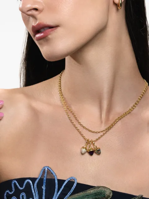 TAMARA COMOLLI Flamenco diamond pendant Gold PMFLPYG2